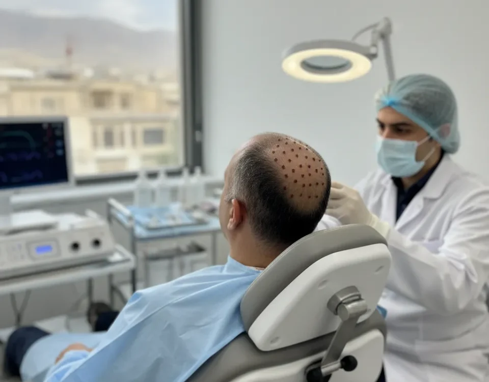 بررسی کیفیت خدمات کاشت مو در کلینیک‌های تبریز