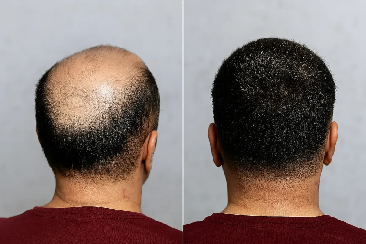 جراحی کاشت مو در ناحیه طاس