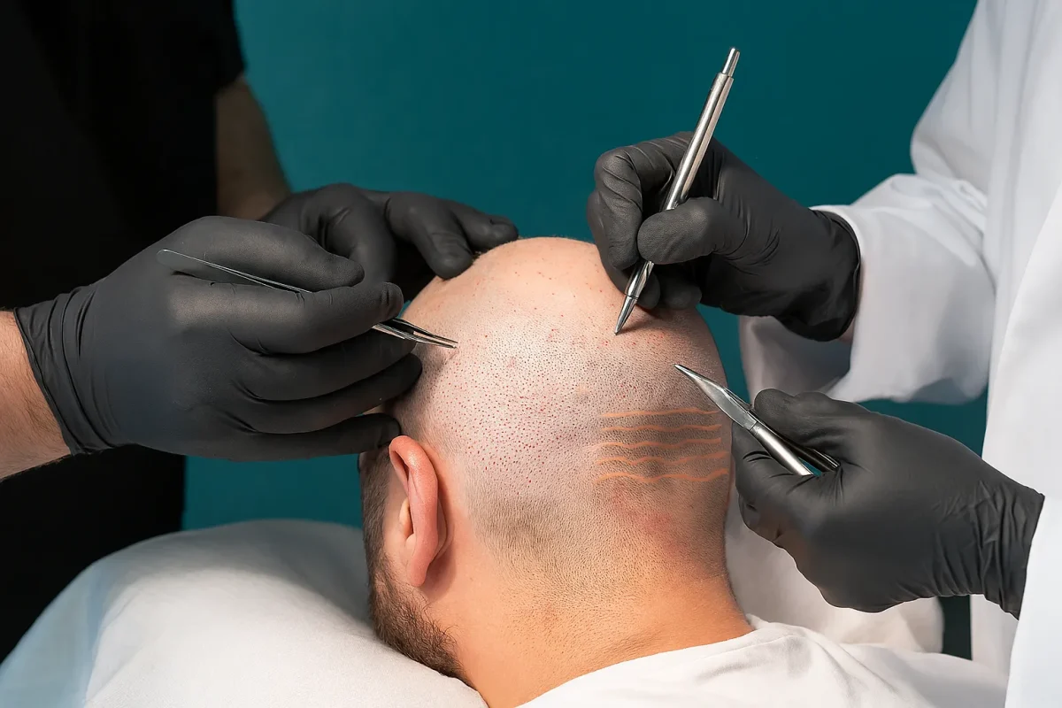 ریزش هورمونی و روش‌های کاشت مو