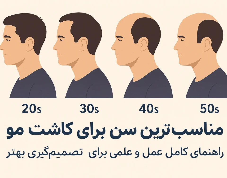 مناسب‌ترین سن برای کاشت مو؛ راهنمای کامل و علمی برای تصمیم‌گیری بهتر