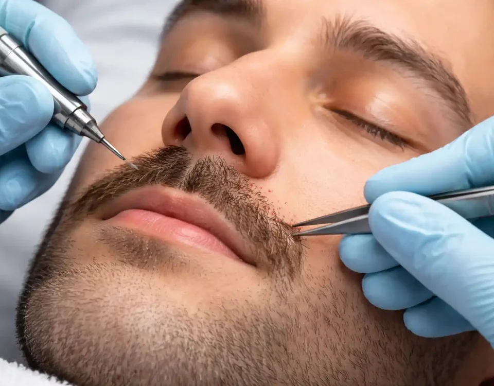 کاشت همزمان ریش و سبیل: راهنمای جامع و تخصصی ۲۰۲۵