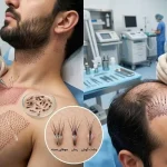 پیوند موی بدن (BHT):راهکاری برای پرپشتی موبااستفاده ازموهای سینه،ریش وپشت گوش