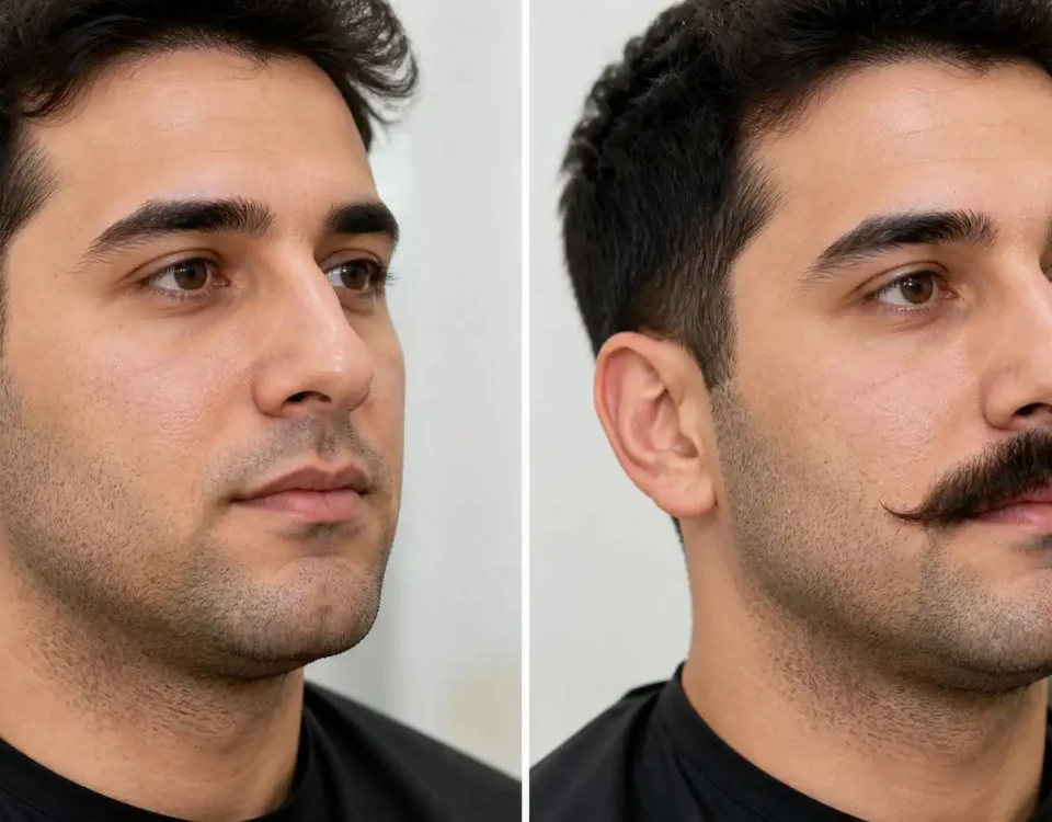 عکس واقعی قبل و بعد کاشت سبیل در تبریز؛ بررسی تخصصی، فرایند، نتایج و نکات کلیدی