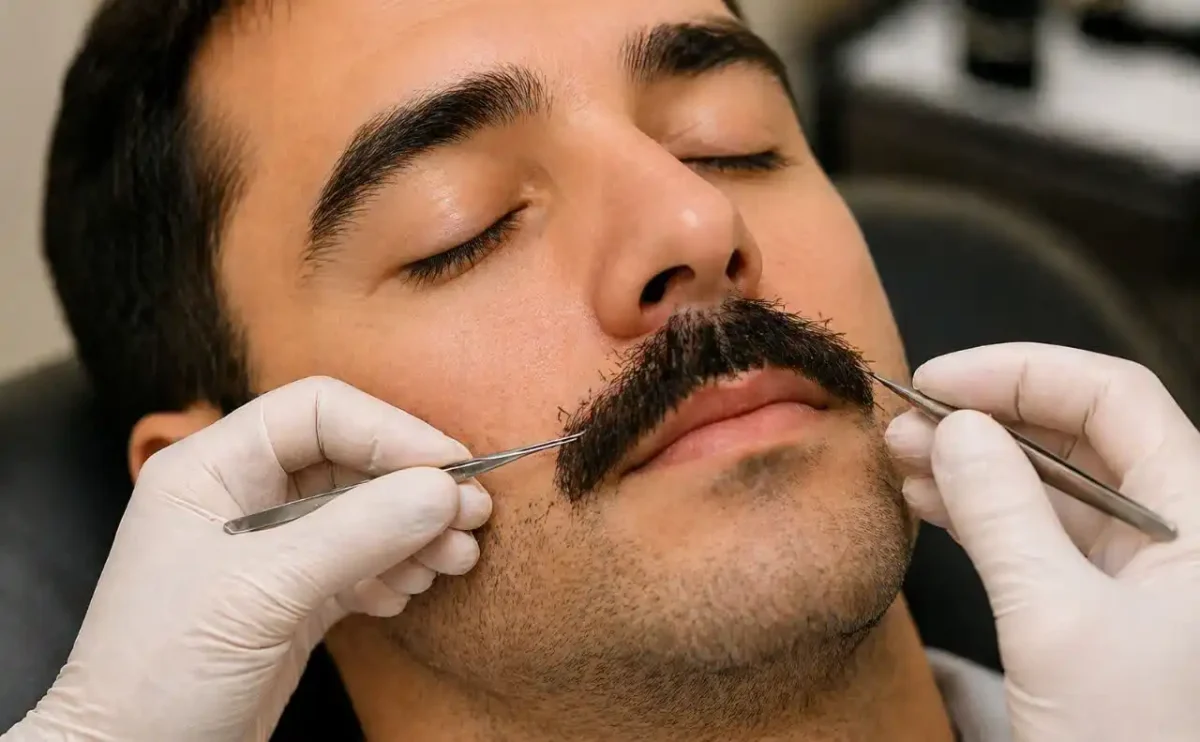 نتیجه طبیعی کاشت سبیل روی جای بخیه قدیمی