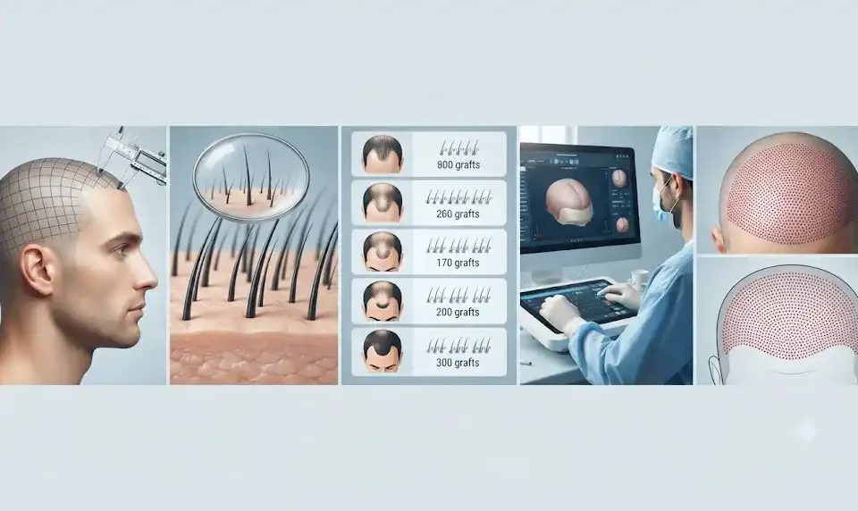 چند گرافت برای کاشت مو نیاز دارم؟ محاسبه دقیق تعداد گرافت بر اساس میزان ریزش مو